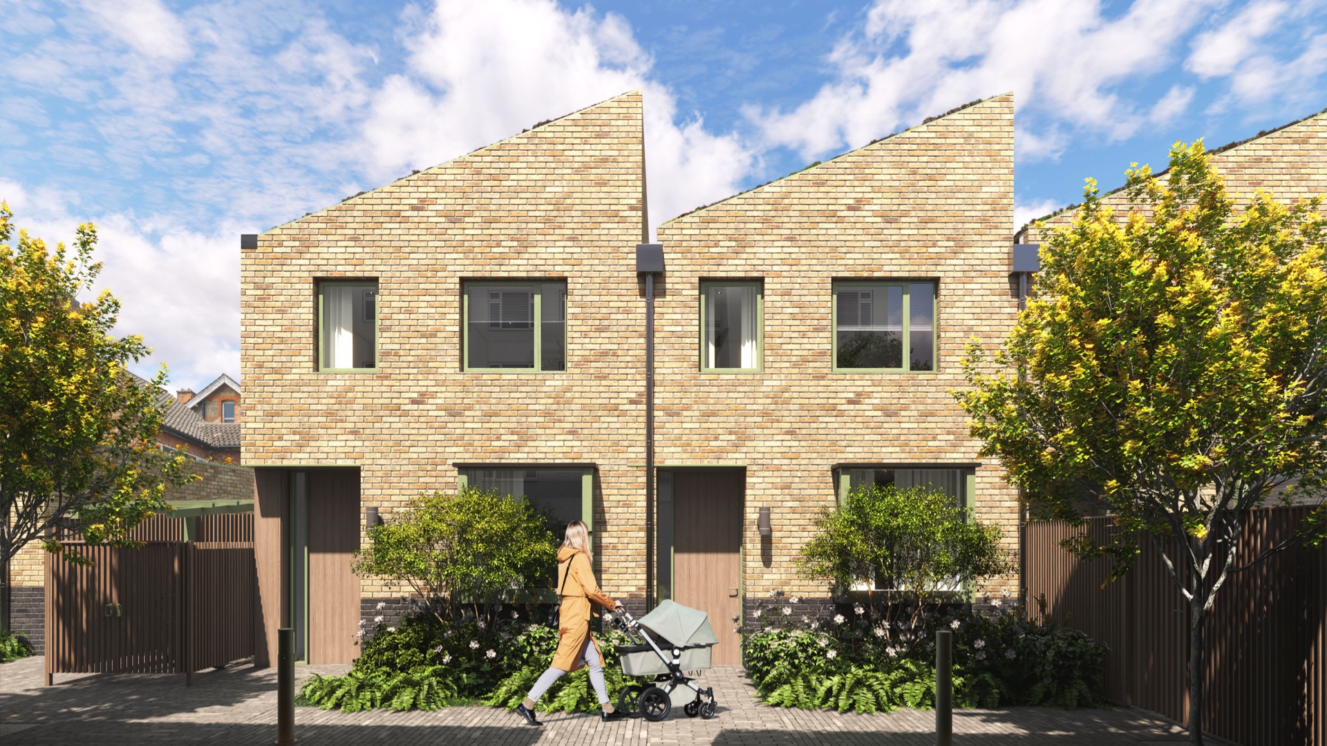 Harley Mews side elevation